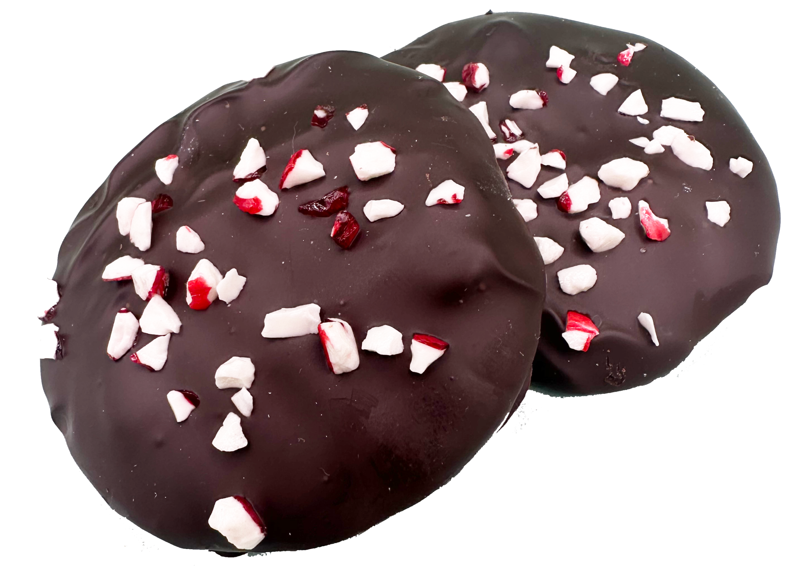 2 Piece Dark Chocolate Chip Peppermint Cookies - Winter/Christmas