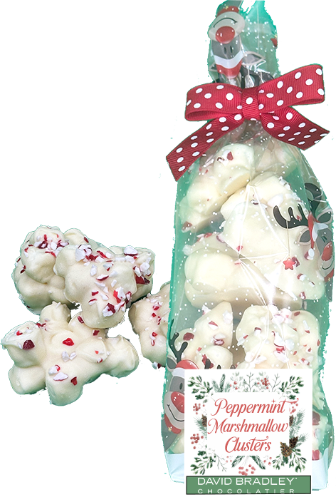 White Chocolate Peppermint Marshmallow Clusters - Winter/Christmas