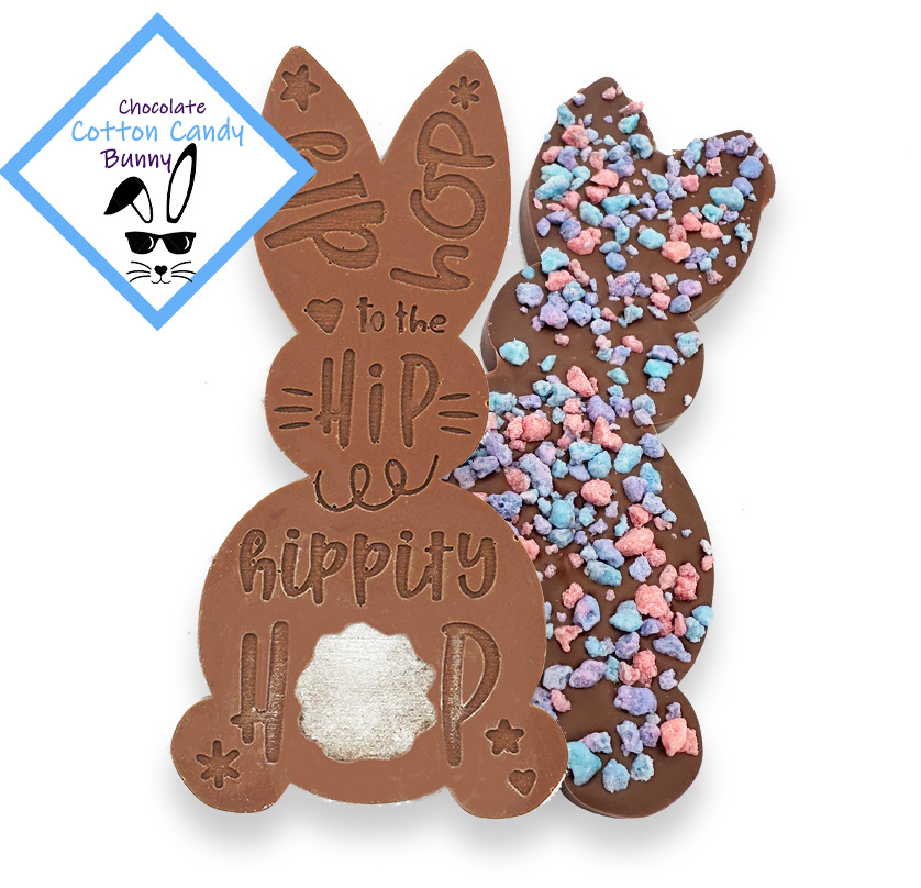 Chocolate Cotton Candy Bunny