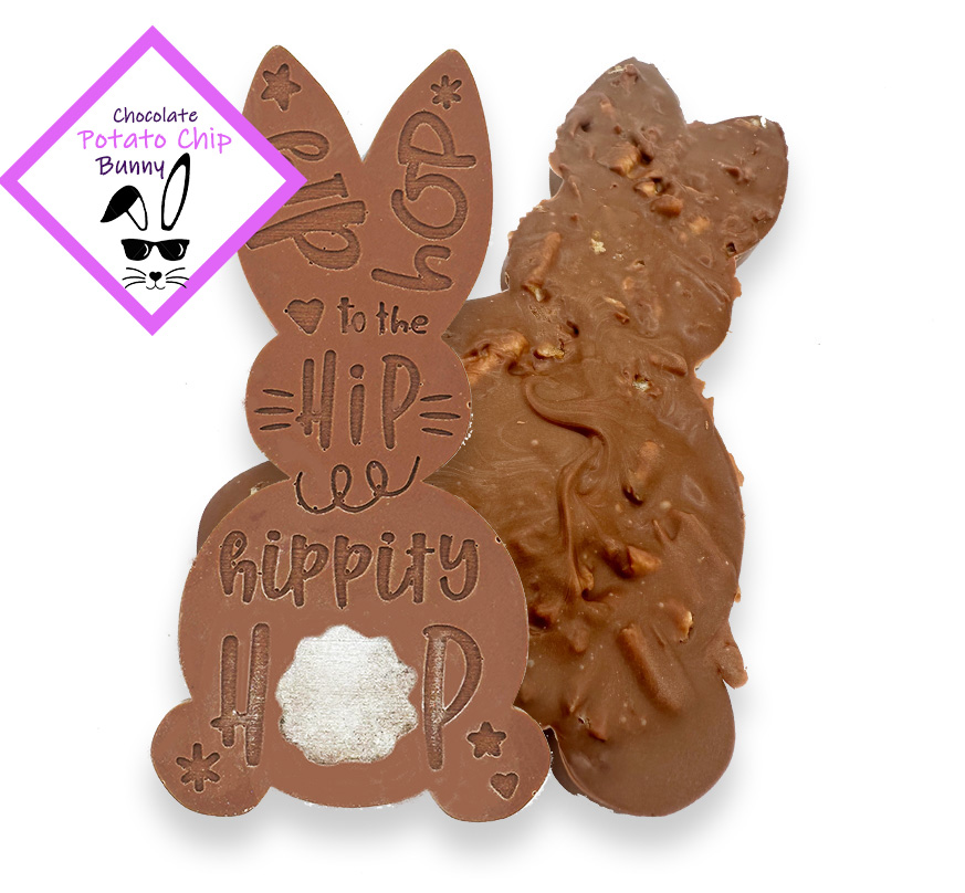 Chocolate Potato Chip Bunny
