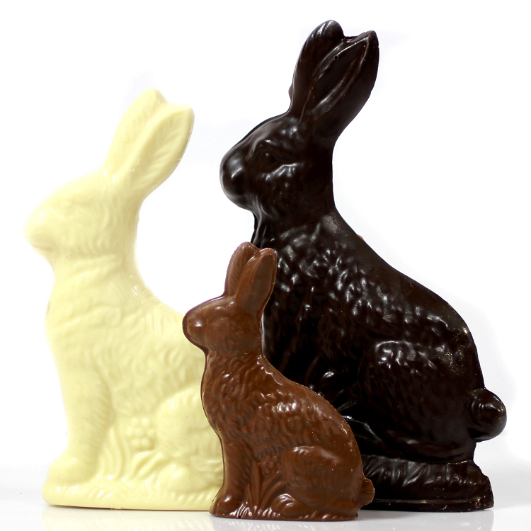 2oz. Solid Chocolate Baby Bunny - Image 3