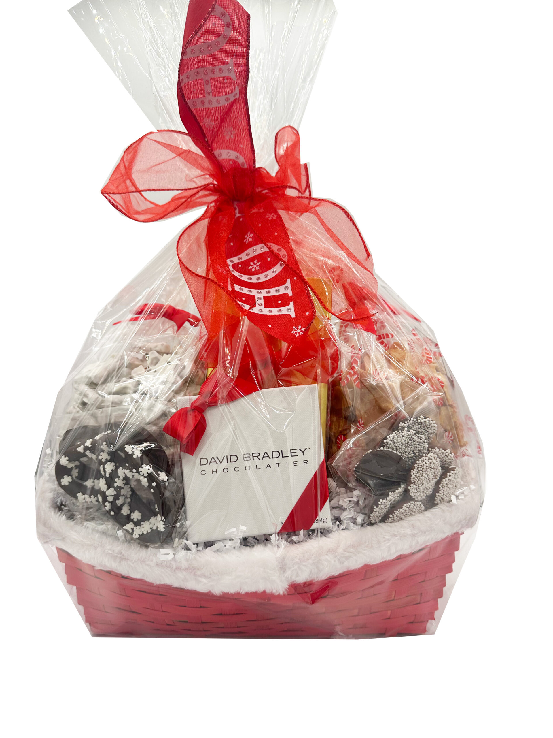 Santa's Red Gift Basket - Winter/Christmas