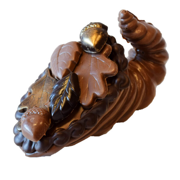 3D Cornucopia with leaves - Fall