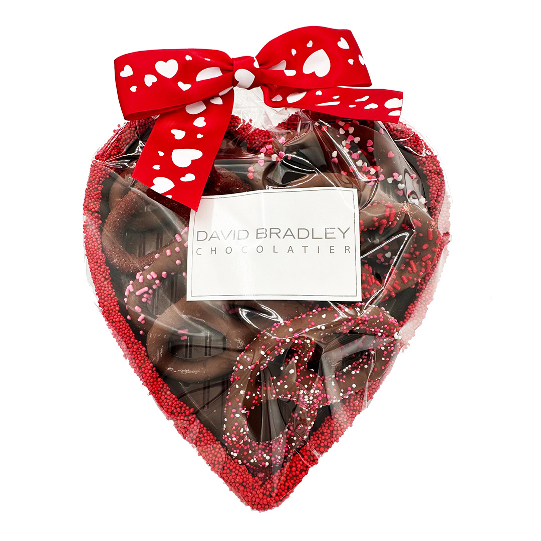Large Edible Heart - Pretzels