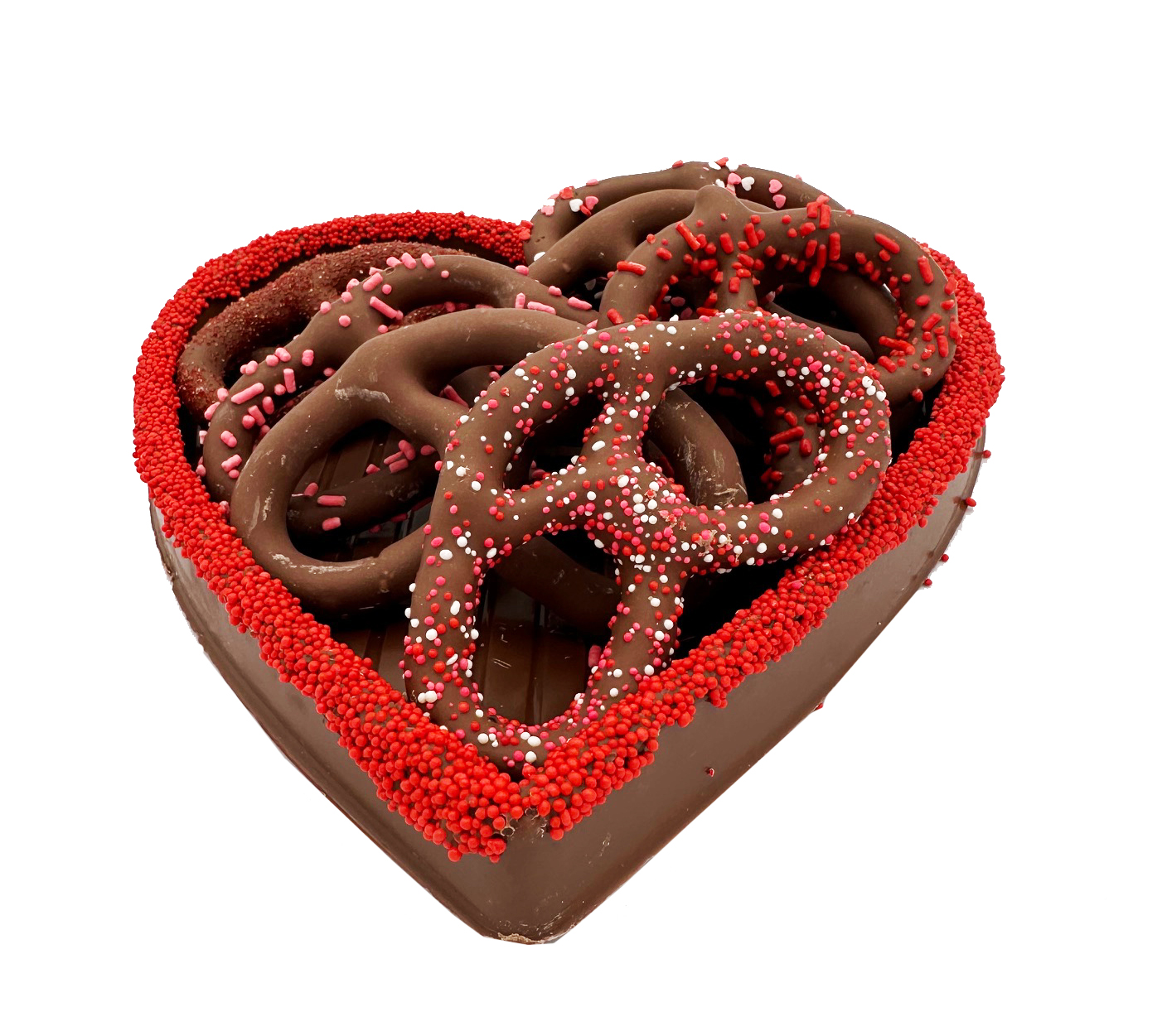 Large Edible Heart - Pretzels - Image 3