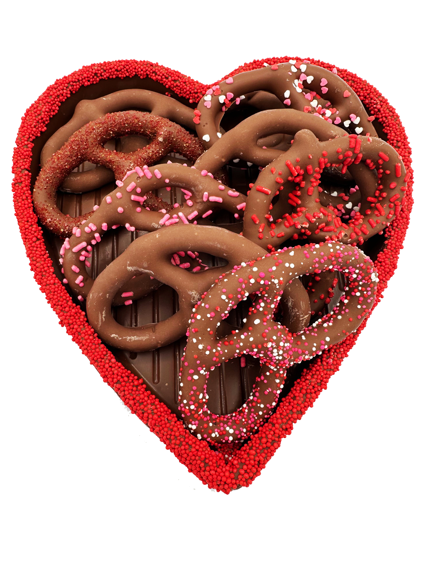 Large Edible Heart - Pretzels - Image 4