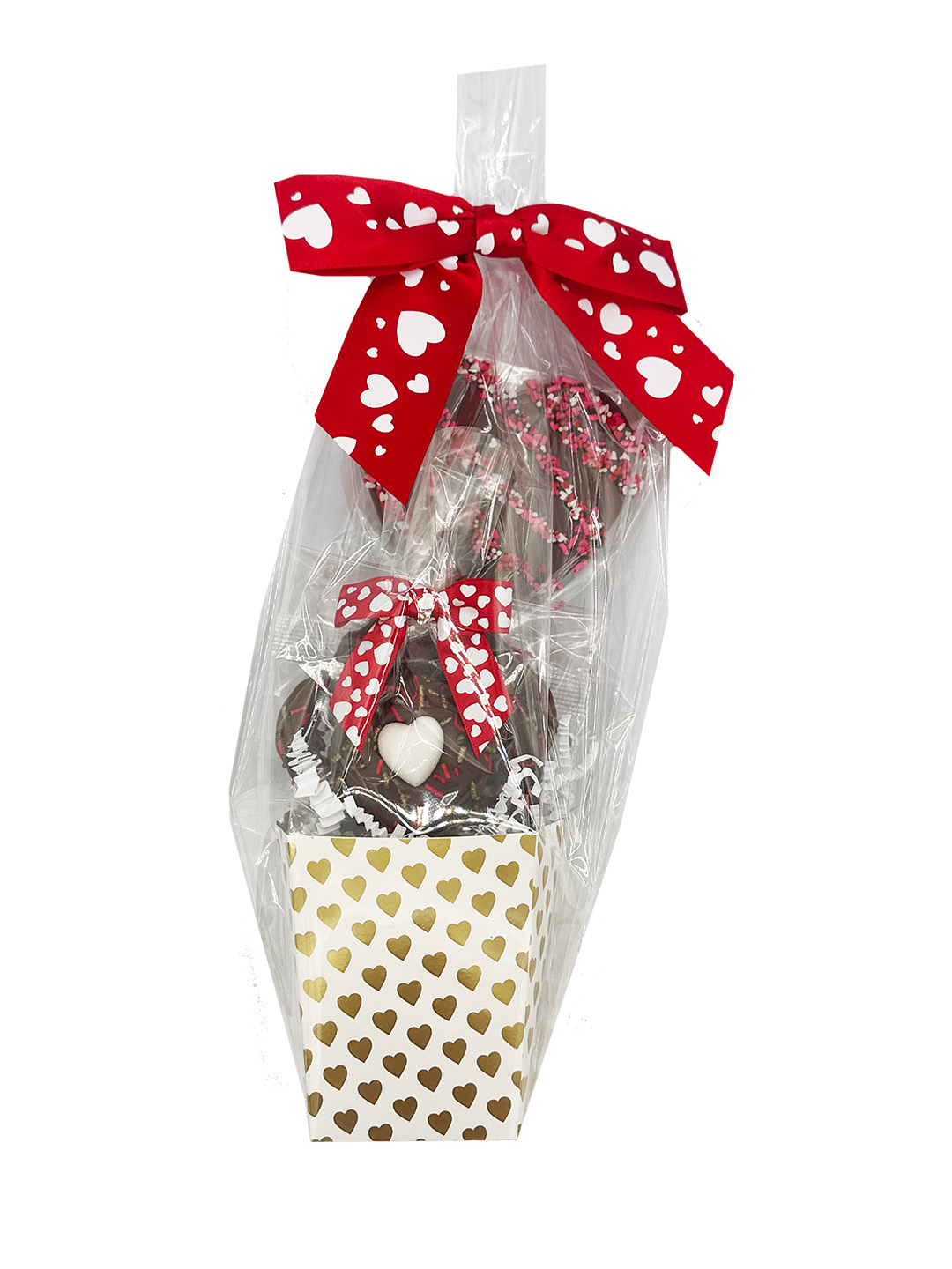 Valentine's Day - Gold Heart Planter Box - Image 3