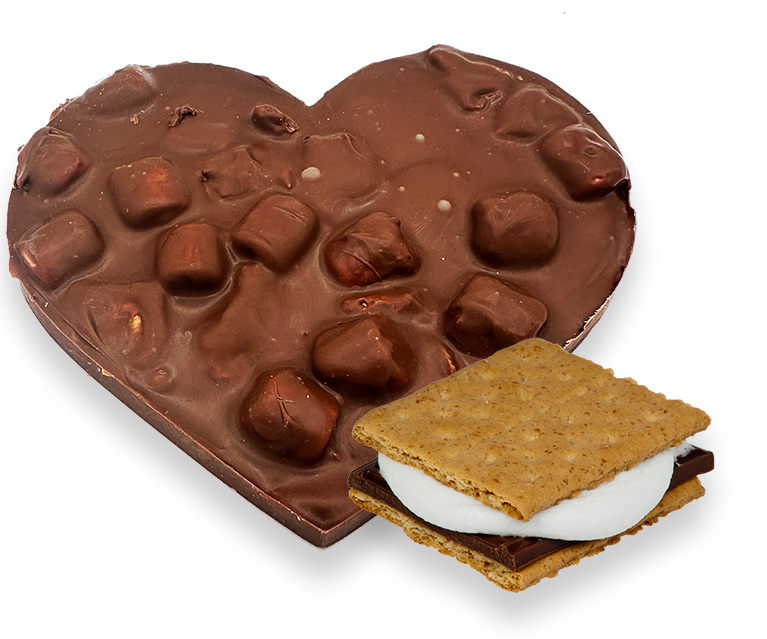 S'mores Milk Heart