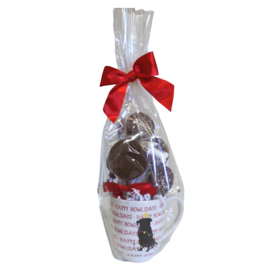 Happy Howl-idays Ceramic Mug & Chocolate Assortment