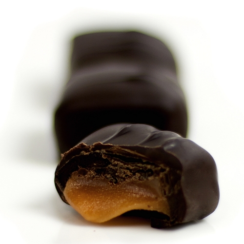 Sugar Free - Chocolate Covered Caramels - 6 oz Snack Bag