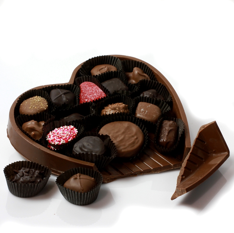 Large Edible Heart - Assorted Chocolate - Image 2